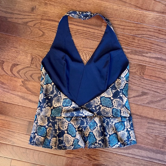 Guess snake print halter top - Picture 2 of 6